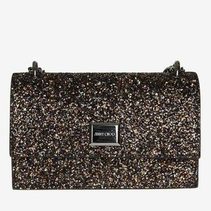 Jimmy Choo - Leni Multicolor Glitter and Silver Cross Body Bag